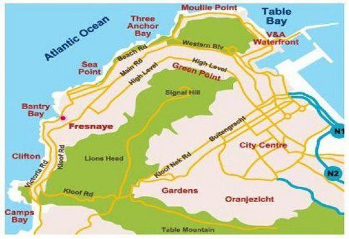แผนที่ของ bantry อ่าผ้าคลุมเมือง