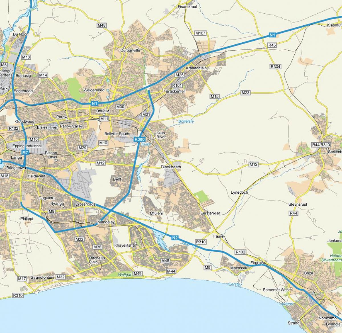 แผนที่ของ blackheath ผ้าคลุมเมือง