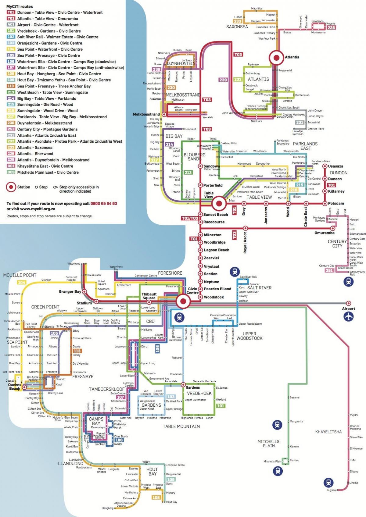 แผนที่ของ myciti
