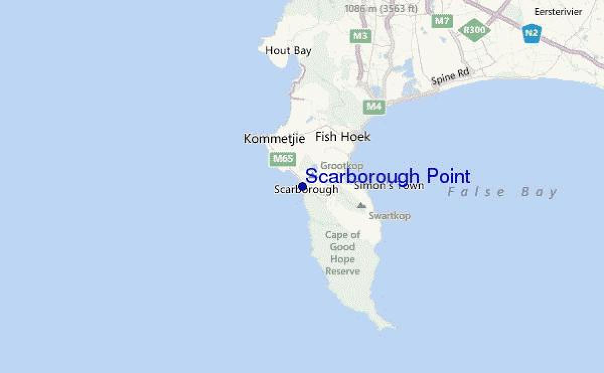 แผนที่ของ scarborough ผ้าคลุมเมือง