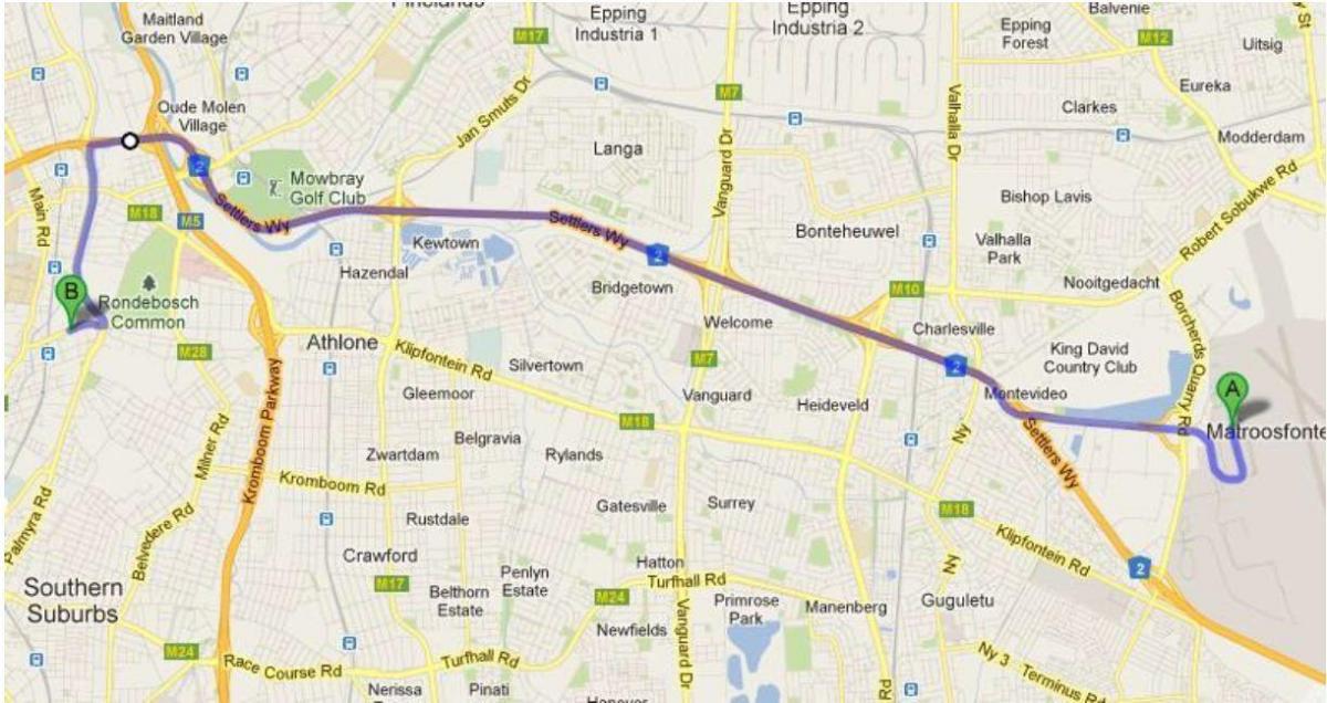 แผนที่ของครอฟอร์ดผ้าคลุมเมือง