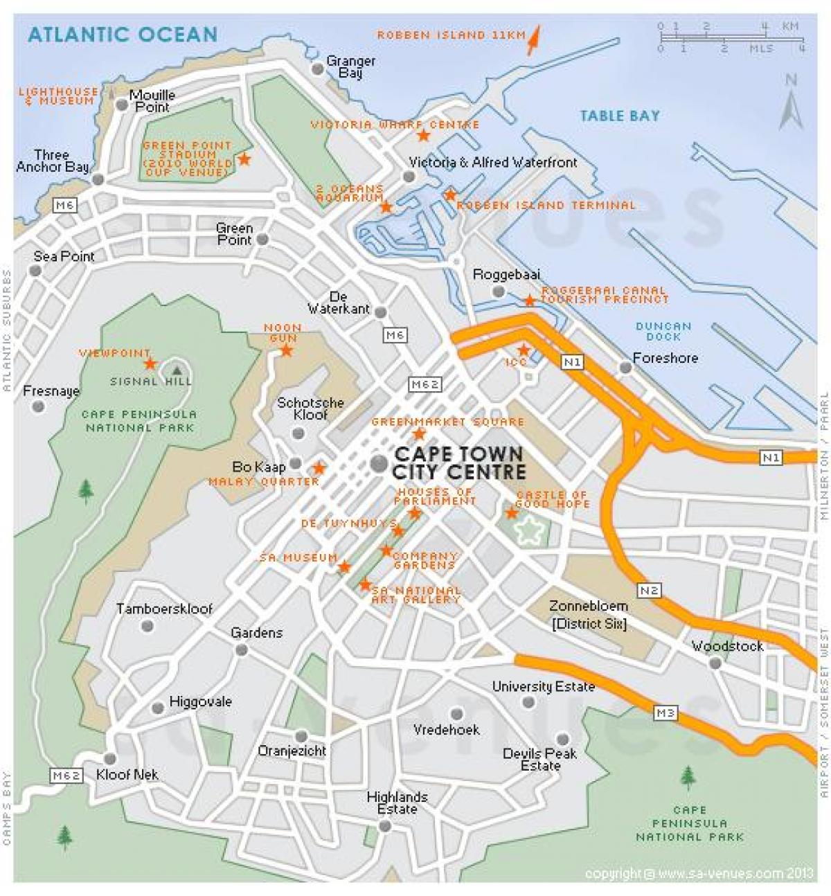 แผนที่ของศตวรรษเมืองผ้าคลุมเมือง