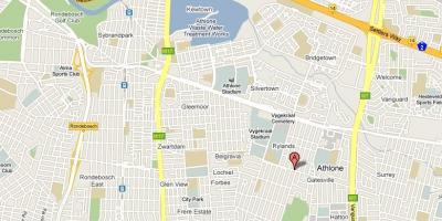 แผนที่ของ athlone ผ้าคลุมเมือง