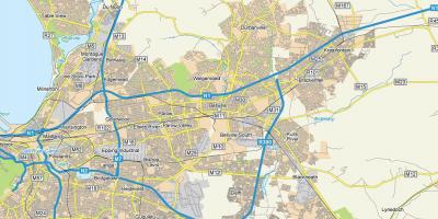 Bellville ผ้าคลุมเมืองบนแผนที่