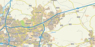 แผนที่ของ brackenfell ผ้าคลุมเมือง