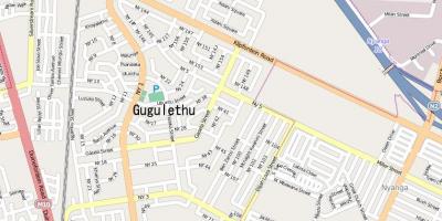 แผนที่ของ gugulethu ผ้าคลุมเมือง
