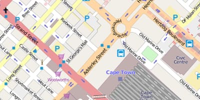 แผนที่ของ heerengracht ถนนผ้าคลุมเมือง