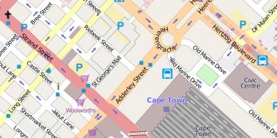 แผนที่ของ heerengracht ถนนผ้าคลุมเมือง