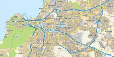 แผนที่ของ langa ผ้าคลุมเมือง