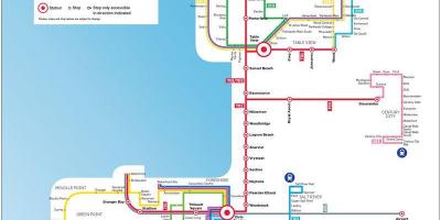 Myciti รถบนแผนที่เส้นทาง