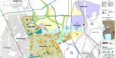 แผนที่ของ parklands ผ้าคลุมเมือง 