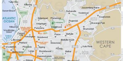 แผนที่ของ plattekloof