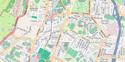 แผนที่ของ rondebosch ผ้าคลุมเมือง