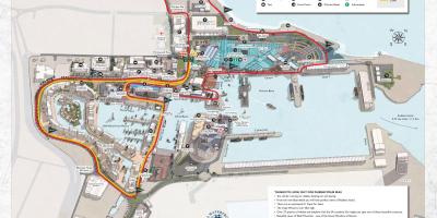 แผนที่ของวีแอนด์เป็น waterfront ห้าง