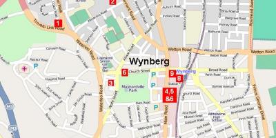  แผนที่ของ wynberg ผ้าคลุมเมือง