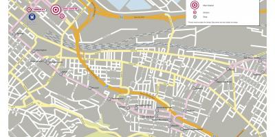แผนที่ของแม่น้ำเกลือผ้าคลุมเมือง